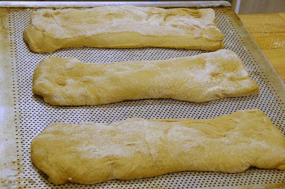 Ciabatta, Bread, Baked, Baker, Food, oven, bakes bread, craft, freshly baked, production, beautiful