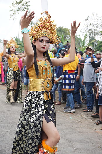 celebrità, danza, Festival, ragazza, prestazione, evento, ballerini, carnevale, tradizionale, divertimento, bali