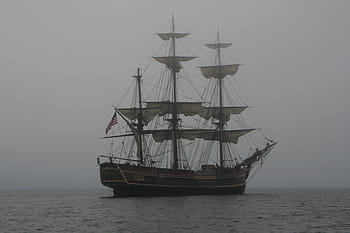 grigio, vela, barca, acqua, goletta, Vintage ▾, andare in barca, nave, mare, viaggio, oceano