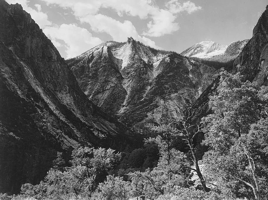 ngarai raja, nasional, taman, Paradise Valley, Taman Nasional Kings Canyon, California, foto, lanskap, pegunungan, domain publik, Amerika Serikat