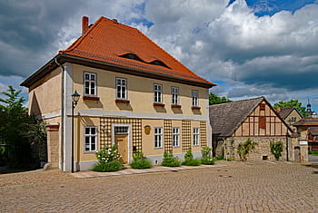 marktplaats, dornburg, thuringia, Duitsland, Thüringen, Duitsland, oud gebouw, interessante plaatsen, cultuur, gebouw, geschiedenis, wolk - lucht