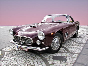 пурпурен maserati coupe, maserati, 3500 gt, купе, хром, лъскам, Maserati, 3500 gt купе, спортна кола, автомобилен, Италиански, марка
