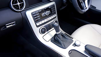 black, car gear shift lever, air conditioner, auto, automobile, automotive, benz, car, car interior, classic, design