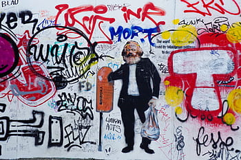 Karl Marx, graffiti, socialism, perete, arta stradală, urban, graffiti art, graffiti perete