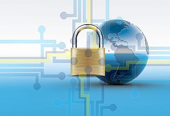 gold-colored padlock, planet earth, background, digital, wallpaper, ssl, https, safety, computers, lock, world