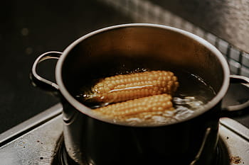 Mazorcas de maíz, amarillo, cocina, cereal, maíz, mazorca de maíz, comida, calor - Temperatura, nadie, frescura, comida y bebida