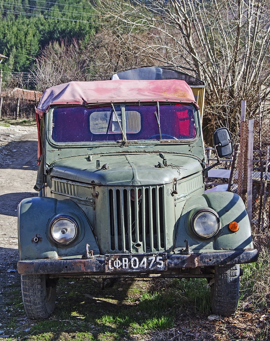 gaz 69, russo, camionetta, 4x4, fuori strada, mezzi di trasporto, Vintage ▾, Bulgaria, suv, veicolo, trasporto