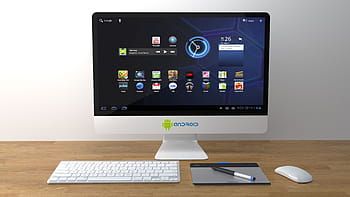 biały, android, mieszkanie, ekran komputera, monitor, pc, komputer, Android PC, Internet, przetwarzanie danych, technologie biznesowe