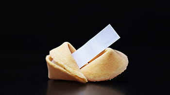 sušenka štěstí, Černá, Pozadí, šťastné sušenky, sladké pečivo, pečivo, křupavé pečivo, čínština, japonský, cookies, papírový proužek