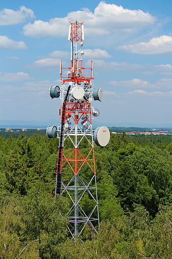 věž, stožár, vysílač, vykrývač, signál, mobilní, pohybliví, relé, telekomunikace, anténa