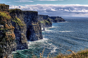 cliff of moher, cliff, ireland, landscape, sea, cliffs, rock, moher, irish, ocean, atlantic