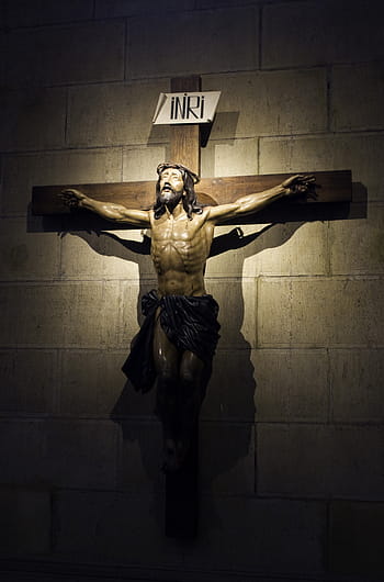 hnědý dřevěný kříž, krucifix, přejít, křesťanství, Kristus, víra, Ježíš, Bůh, oběť, zachránce, vzpomínka