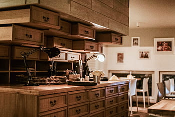 house, restaurant, dining, food, architecture, structure, building, home, lights, cabinet, woods