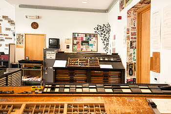 tisk knih, Vést, soubor, dílna, sada elektrod, písmena, písmo, johannes gutenberg, tiskového systému, kufříky, uvnitř