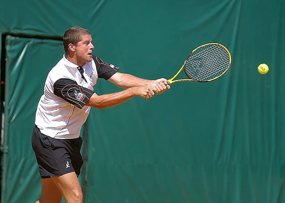 tenis, hráč, zápas, tenista, tenisový zápas, soud, raketa, sport, hrát si, míč, hra