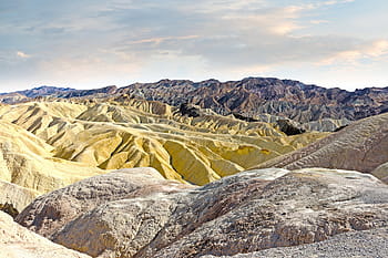 yellow, grey, rocky, mountain, top, daytime, mountains, colors, sandstone, ridges, sunset