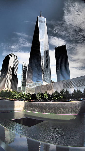 šedá, beton, budova, během dne, New York, světové obchodní centrum, 1wtc, pamětní, Spojené státy, památník, 9 11