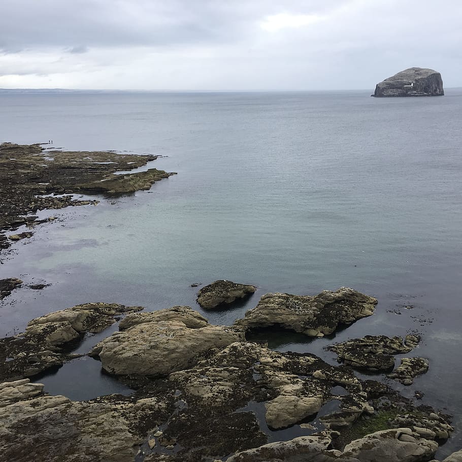 hrad tantallon, skotský hrad, severní berwick, Skotsko, Edinburgh, hrad