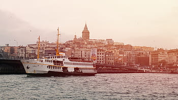white, cruise ship, body, water, urban, city, architecture, building, establishment, apartment, condominium