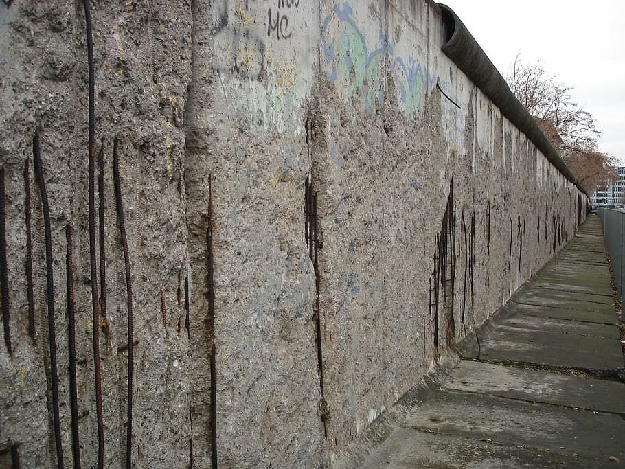 památník, Německo, beton, komunismu, Berlínská zeď