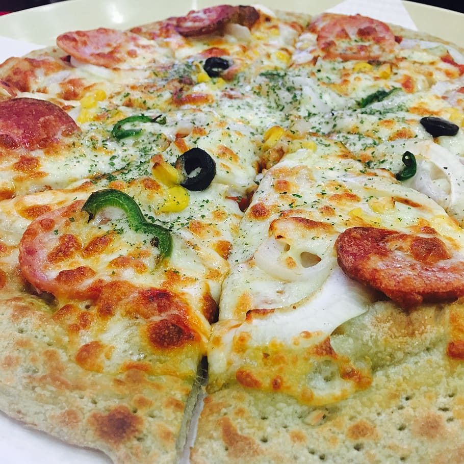 pepperoni pizza, Pizza, Pepperoni, Ham, Cheese, Delicious, ham, cheese, food, flour, pizza cheese, soft