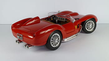 ferrari, 250, testa rossa, 1957, cabrio, convertible, testarossa, 1x18, model car, bburago