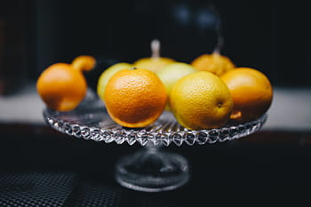 feito à mão, copo de cristal, luxo, vidro, polonês, cristal, Huta Julia, frutas, frutas cítricas, laranja - fruta, comida