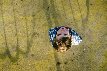 aerial, view photography, boy, people, kid, baby, child, ground, sunny, outdoor, one man only