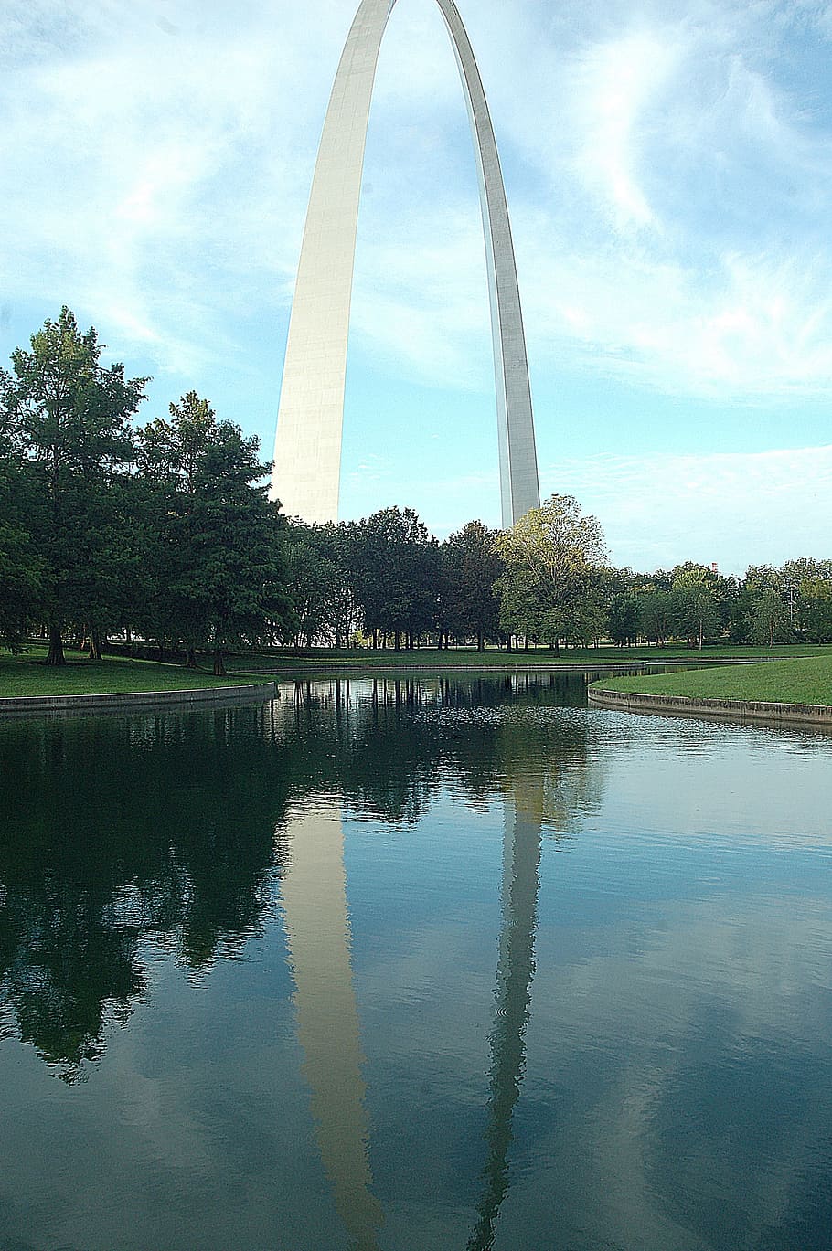 oblouk brány, st louis, památník, mezník, město, usa, pamětní, Missouri