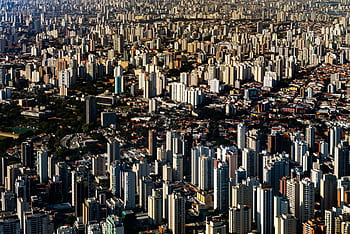 도시의, 공중선, 시티, 도시 풍경, 건물들, 중심지, 마천루, 현대, 사오 폴로, 브라질, 거문고