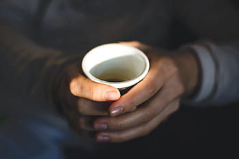 holding, coffee espresso, Girl, coffee, espresso, close up, drink, hands, cup, coffee - Drink, one Person