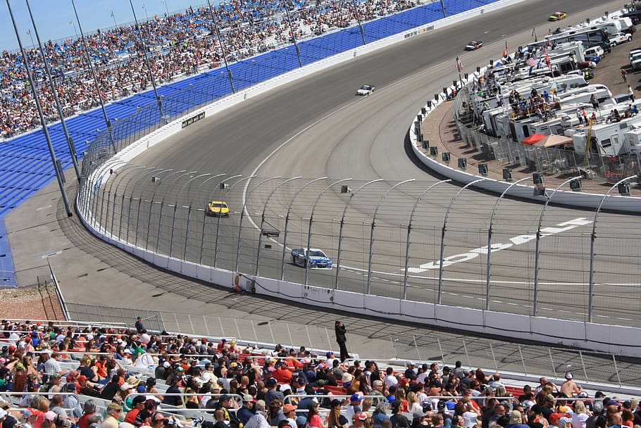 nascar, závody automobilů, závody, vozy, závod, sport, dráha, dav