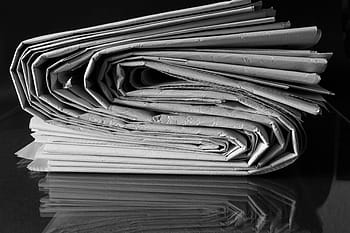 gray, paper, top, black, surface, closeup, education, journalism, pile, article, press