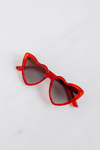 óculos de sol, vermelho, óculos, engraçado, acessórios, moda, amor, dia dos namorados, Coração, em forma
