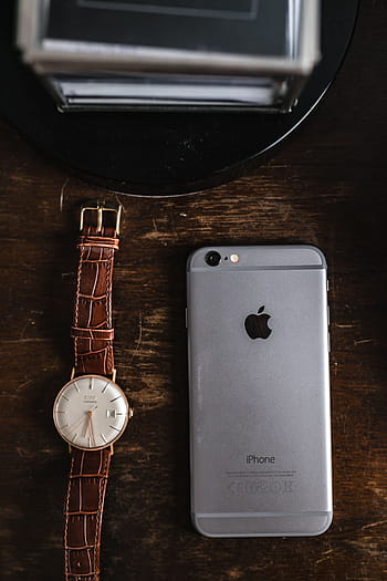 jam tangan, coklat, dompet kulit, Apple iPhone 6, Vintage, kulit, dompet, teknologi, iphone, iphone 6, penting