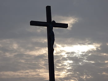 silhouette photo, Cross, Christ, Religion, Jesus, God, christianity, faith, religious, symbol, crucifix