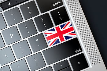 gray laptop computer, united, kingdom, united kingdom, computer, keyboard, key, button, europe, concept, online