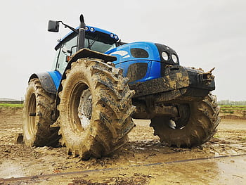 Traktor, New Holland, Landwirtschaft, Rad, Maschine, Einrichtung, Traktoren, maschinen, Boden, Schlamm