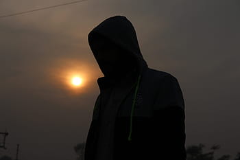 sunset, silhouette, people, backlit, sun