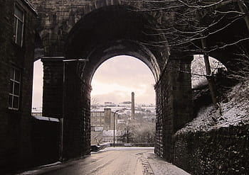 architecture, building, infrastructure, structure, establishment, road, door, snow, winter, cold, weather