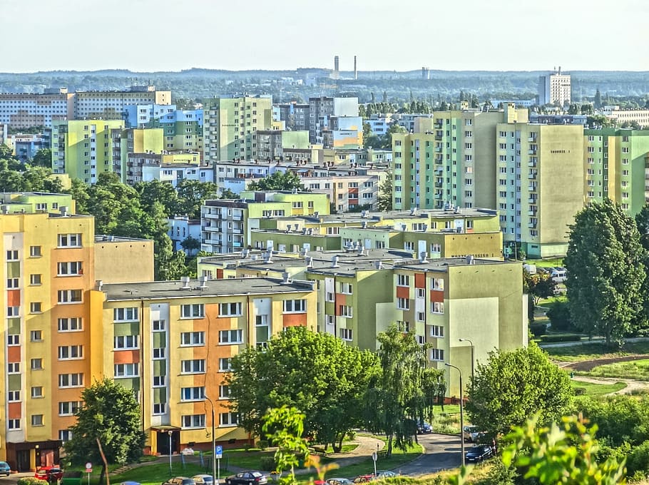 Gordon svahu, Pohled, obytné oblasti, bytových domů, architektura, bytů, městský