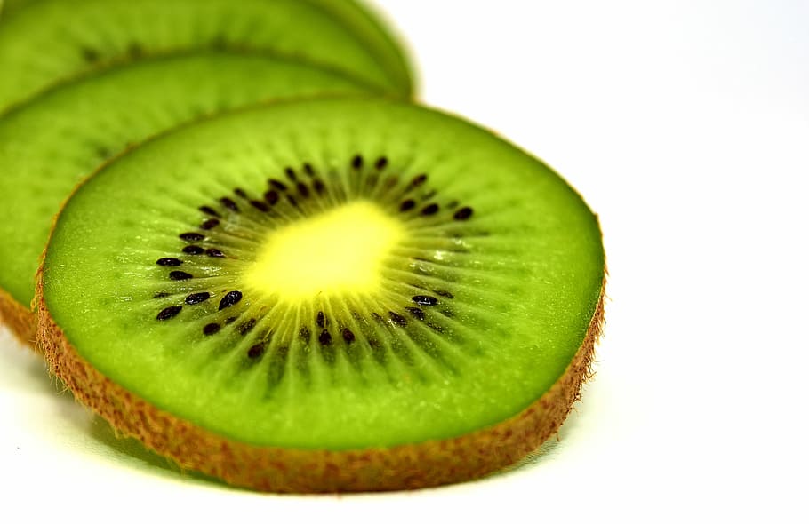 macro shot photography, sliced, kiwi fruit, kiwi, fruit, healthy, ripe, eat, vitamins, fruits, frisch
