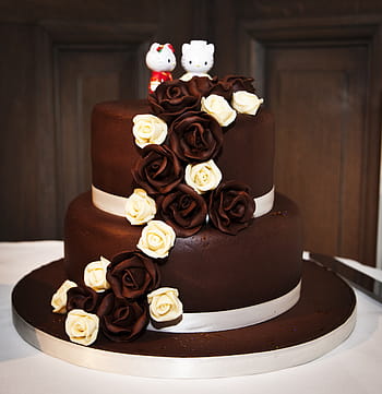 wedding cake, cake, chocolate, wedding cakes, wedding, food, sweet, dessert, celebration, decoration, marriage
