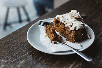 carrot cake, café, Eating, cake, dessert, pastry, food, plate, sweet Food, gourmet, homemade