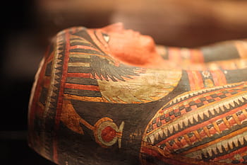 close-up photo, egyptian figurine, Mummy, Egypt, Pharaoh, egyptian, sarcophagus, tomb, indoors, close-up, day