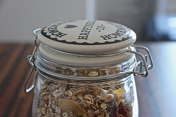 sklenka, plavidlo, skleněné nádoby, müsli, úložný prostor, deco, dekorativní, jídlo, box, kontejner, obchod