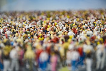 figures, crowd, model train, demonstration, meeting, population, human, group of people, overpopulation, selector, colorful
