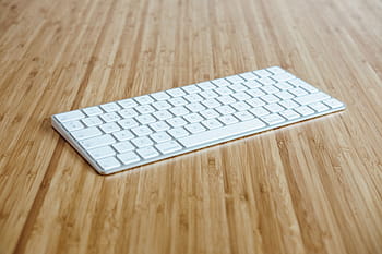 jablko magická klávesnice, klávesnice, podnikání, kancelář, práce, lavice, dřevěný, stůl, počítačová klávesnice, počítač, technologie