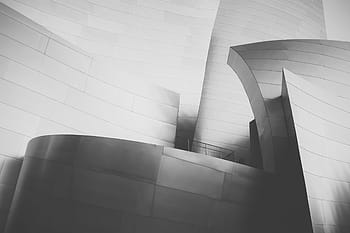 fotografie ve stupních šedi, budova, ve stupních šedi, fotografování, zábradlí, stěny, struktura, architektura, Černý a bílý, stavba, nízký úhel pohledu
