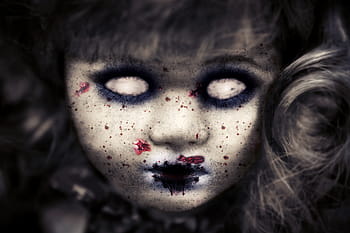 scary doll wallpaper, zombie, doll, toy, halloween, horror, evil, puppet, scary, dead, ghost
